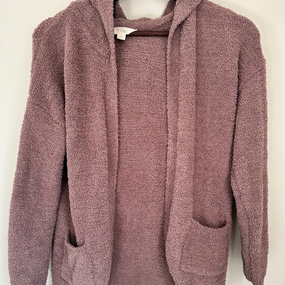 R+R Girls Teddy Hoodie Cardigan — Size Large (12-14) Blush - Picture 1 of 4